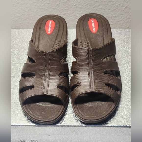 OKABASHI Brown Women's Sandals Size M -L - Picture 2 of 6